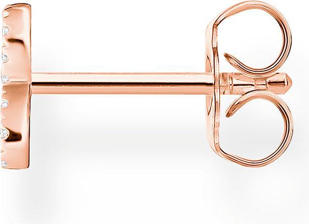 Actual product image Thomas Sabo Single Stud Earrings Infinity with White Stones Rusty Gold Plated (Silver 925)