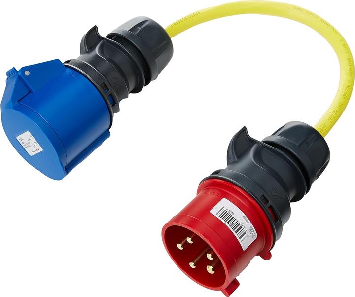 Actual product image Victron Energy Victron Adapter 32A CEE Coupler 3p to 32A CEE Plug 5p