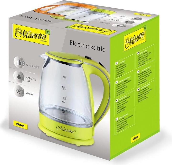 Actual product image Maestro Czajnik elektryczny 1 7L MR-064-GREEN (1.70 l)