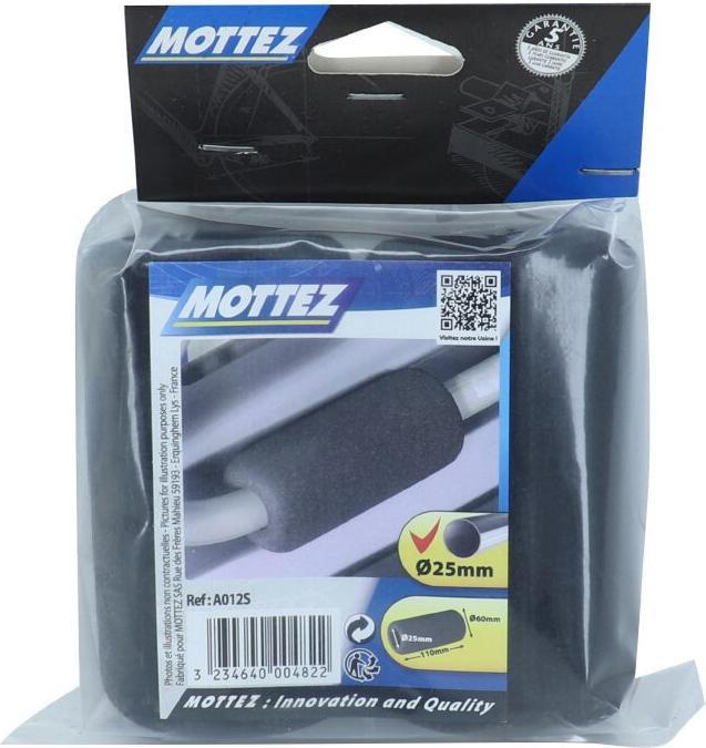 Immagine prodotto Mottez coppia di protezioni per porte in schiuma velo sull'auto per il tubo (Nero)