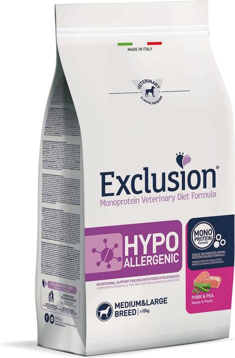 Immagine prodotto Exclusion Maiale ipoallergenico e pisello di razza media/grande (Adulto, 1 pz., 2000 g)