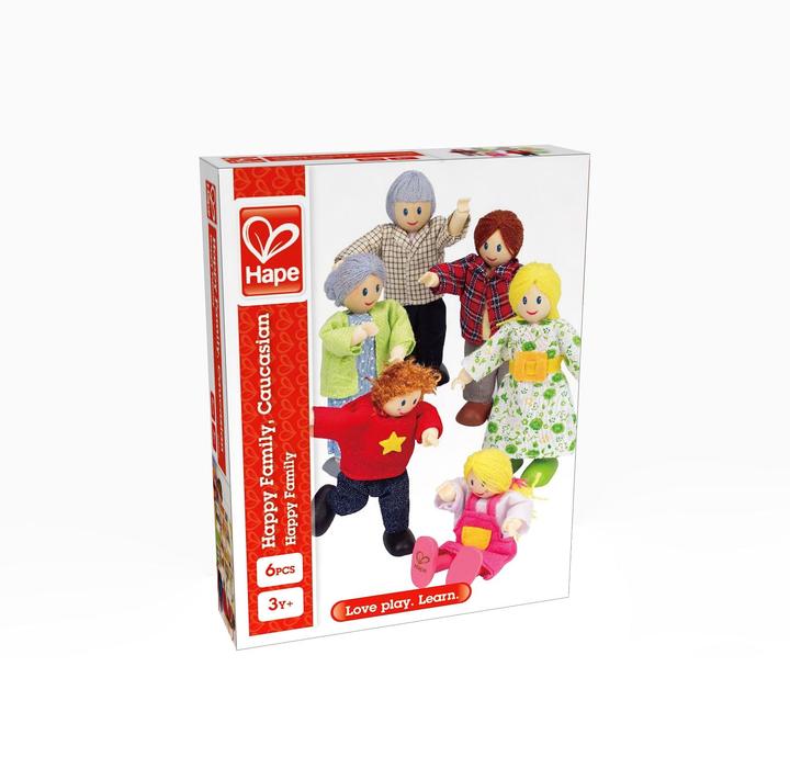 Produktbild Hape Puppenfamilie helle Hautfarbe