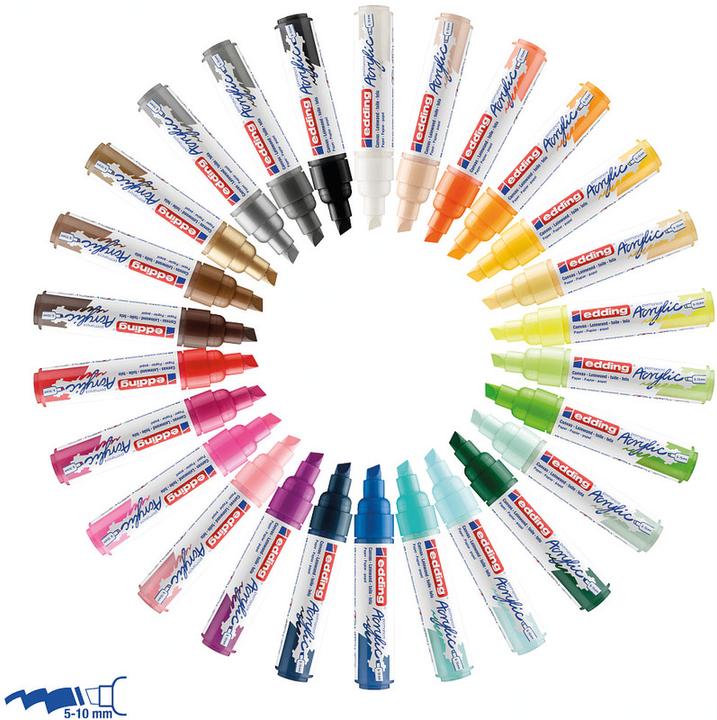 Actual product image Edding Acrylic marker 5000 Wide (Chocolate brown, 10 mm, 1 x)