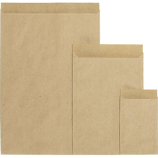Actual product image kaiserkraft terra flat bag, made from kraft paper, LxW 93 x 63 mm, 50 g/m², pack of 500, 2+ (40 Piece)