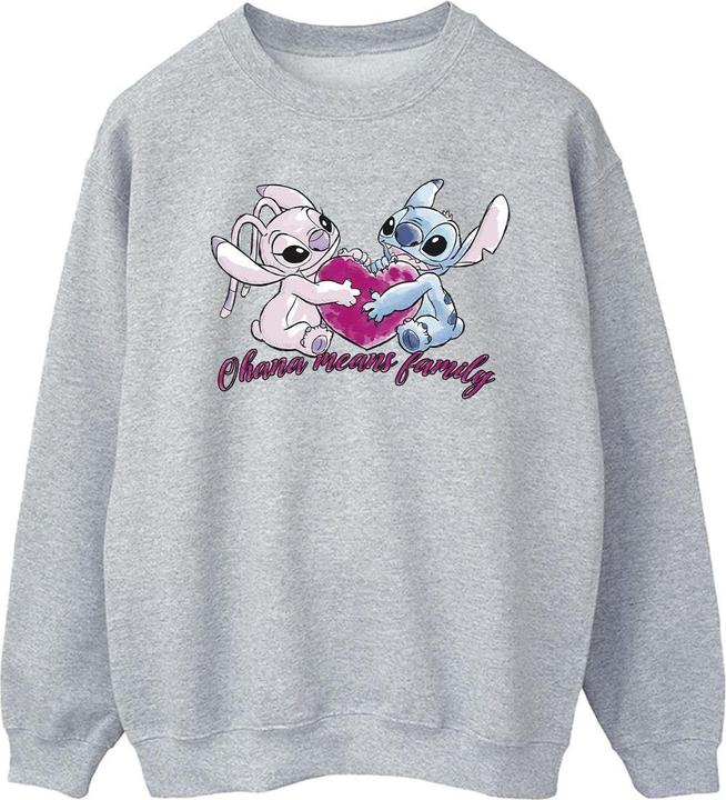 Produktbild Disney Lilo And Stitch Ohana Heart With Angel Sweatshirt (L)