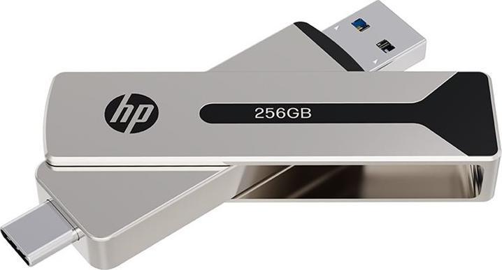 PNY Chiavetta USB 256GB HP a stato solido OTG Tipo-C 911 Pro (256 GB, USB-C, USB 3.2)