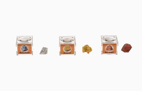 Produktbild Out of the blue 3er Set Mineralsteine Dumortierit / Orpiment / Jasper