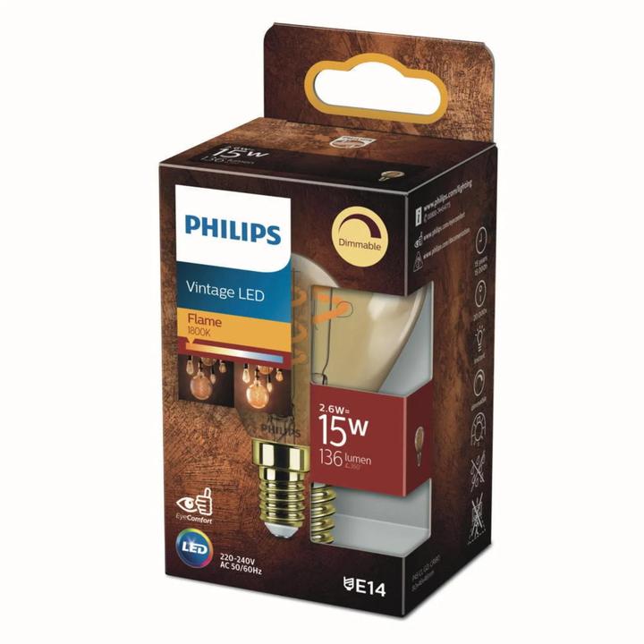 Produktbild Philips LED Vintage (E14, 3.50 W, 136 lm, 1 x, F)