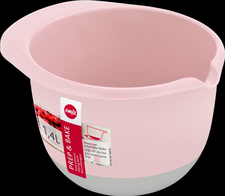 Actual product image Emsa Prep&Bake plastic mixing bowl pink 1.4 litre (1.40 l, 1 x)