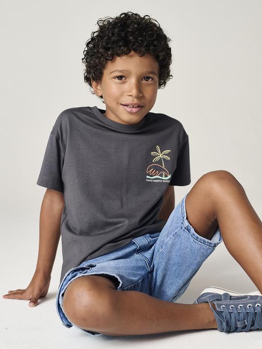 Produktbild Vertbaudet Jungen T-Shirt mit Motiv vorn und hinten, mit Recycling-Baumwolle (92)