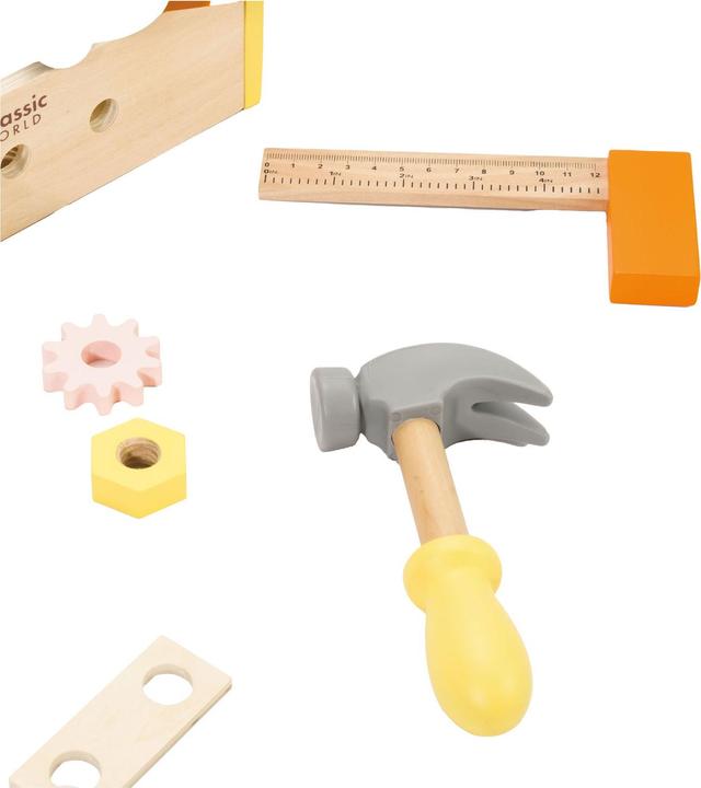 Immagine prodotto Classic World Set da falegnameria in legno con cassetta degli attrezzi, 18dl