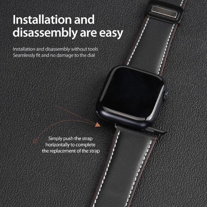 Actual product image Dux Ducis YA Strap (41 mm, 38 mm, 40 mm, Genuine leather)