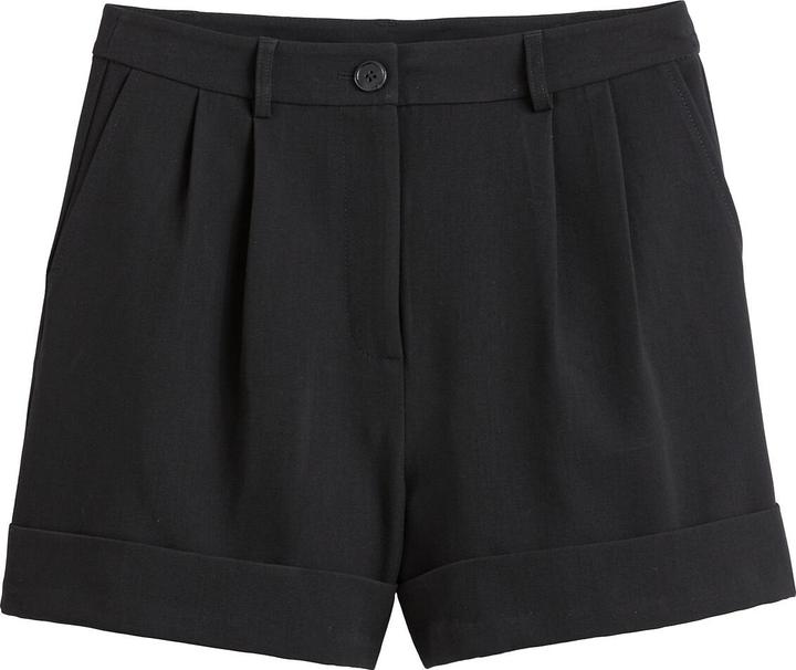 La Redoute Collections High-Waist-Shorts mit Bundfalten