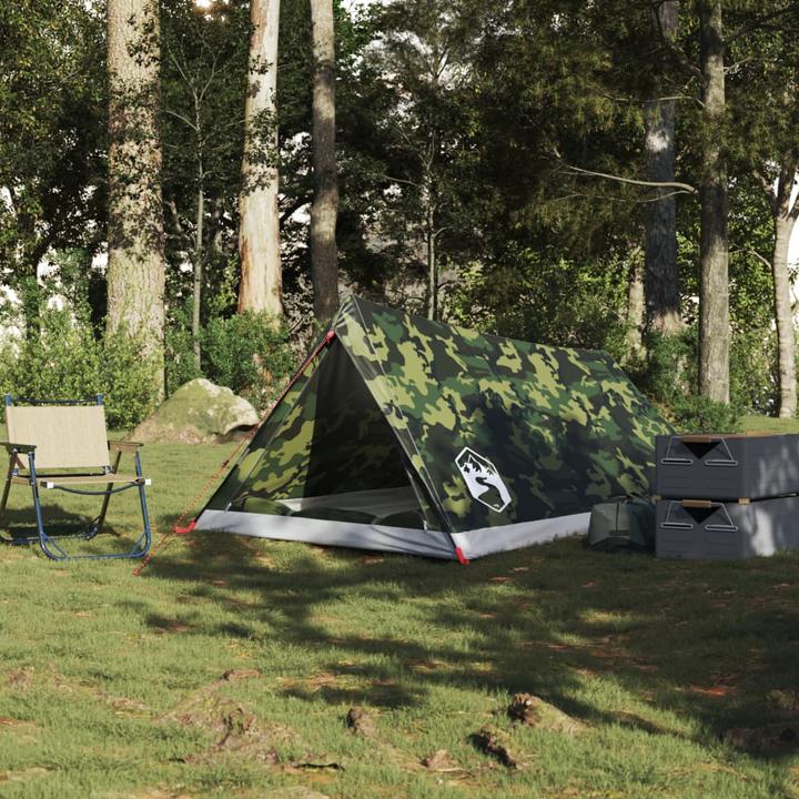 Actual product image VidaXL Camping tent 2 person camouflage pattern waterproof (Dome tent, 1.40 kg, 2 persons)