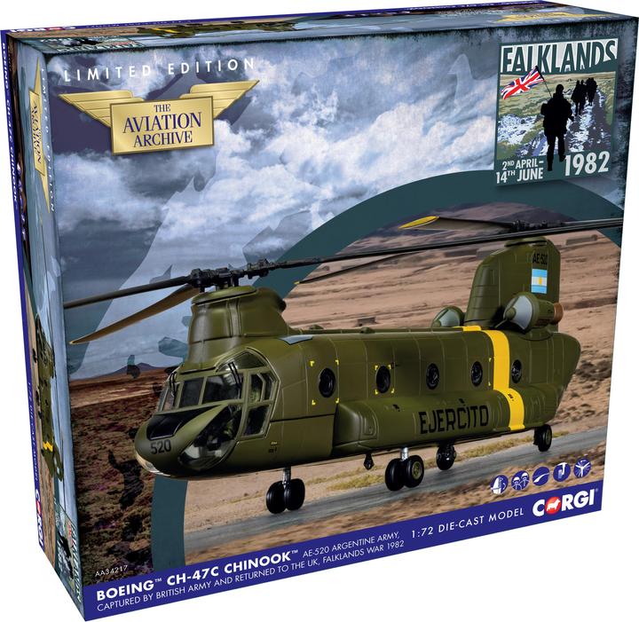 Immagine prodotto Hornby Boeing CH-47C Chinook, guerra delle Falkland 1982