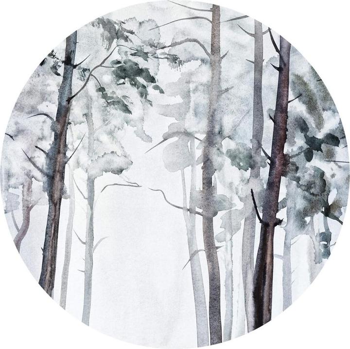 Actual product image Trenddeko Watercolor forest (Ø 140 cm)