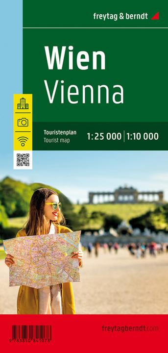Actual product image Freytag Berndt City Map of Vienna,Touristp