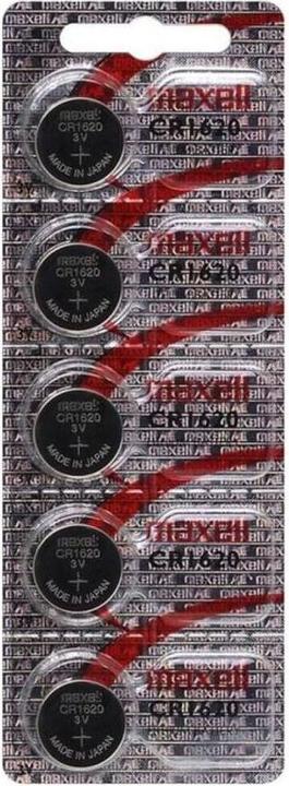 Actual product image Maxell Lithium battery (5 pcs., CR1620, 80 mAh)