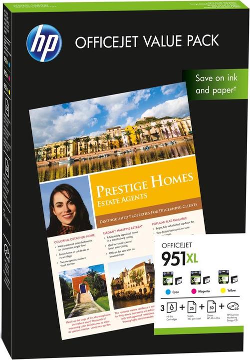 Produktbild HP 951XL OfficeJet Value Pack (M, C, Y)