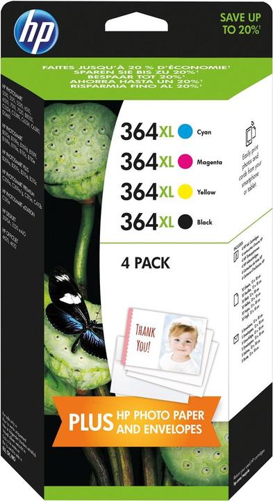 HP 364XL Combo Value Pack (M, FC, C, Y)