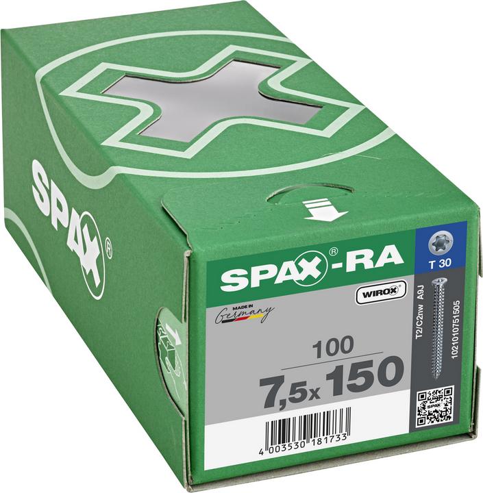 Actual product image Spax Frame anchor with flat countersunk head ®-RA (100 Screws per piece)