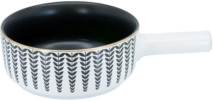 Kadastar Fondue-Caquelon Leaves Ø 22 cm, Weiss (2 l)
