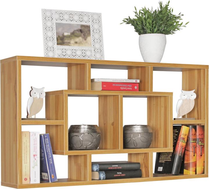 Immagine prodotto FineBuy Scaffale in legno impiallacciato di faggio (16 x 85 x 48 cm)
