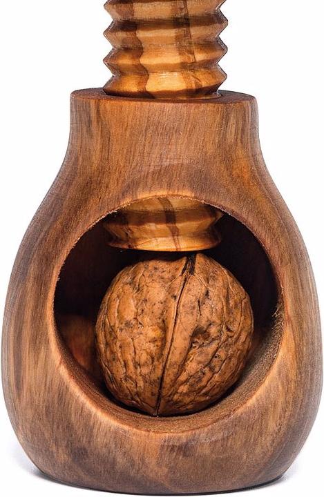 Immagine prodotto Natura Punto Schiaccianoci, fungo con filetto a vite, legno d'ulivo