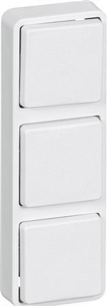 Actual product image LK Minitryk 3 module 25x75, hvid