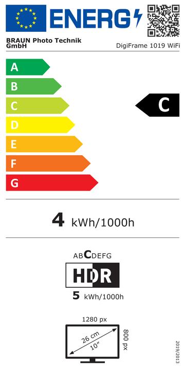 Produktbild Braun Photo DigiFrame 1019 WiFi (10.10", 1280 x 800 Pixel)
