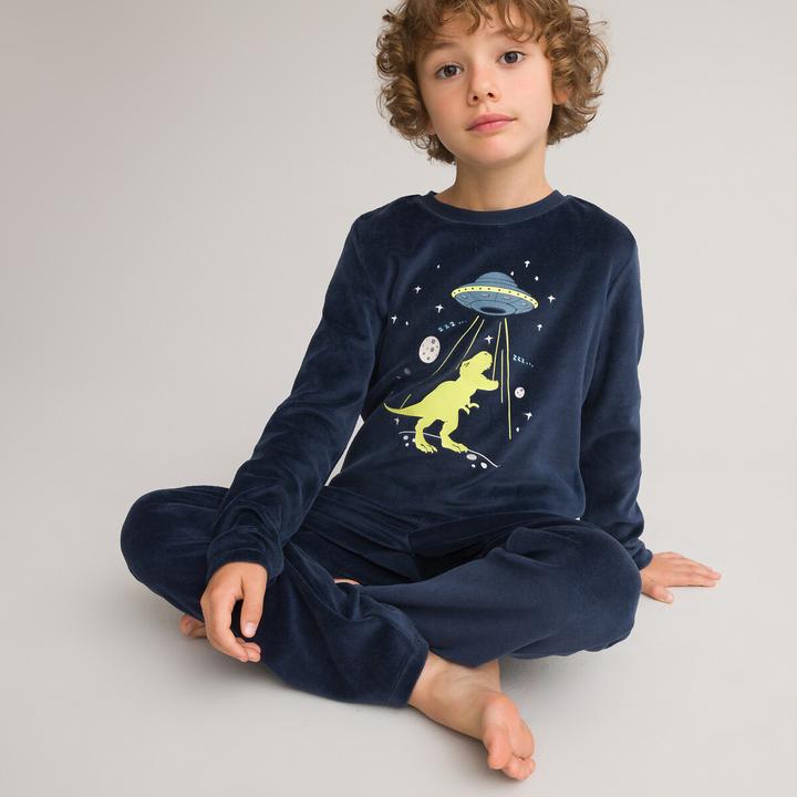 Immagine prodotto La Redoute Collections Pigiama di velluto con motivo nottilucente (164)