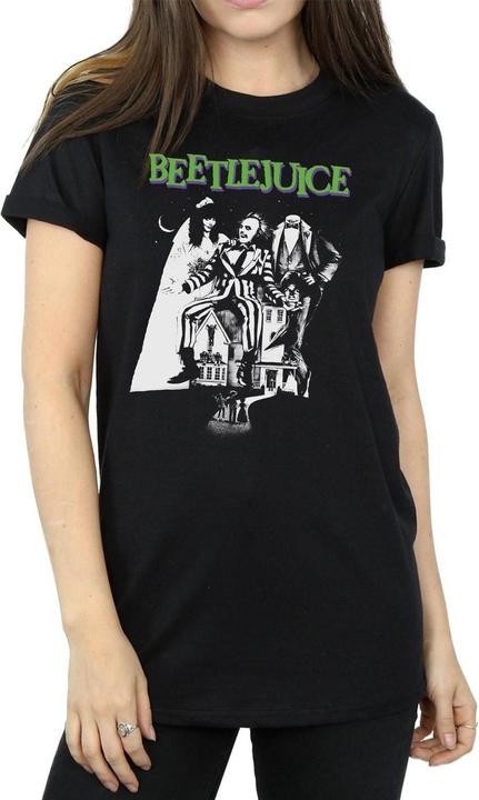Produktbild Beetlejuice Mono Poster Baumwolle Boyfriend TShirt (XL)