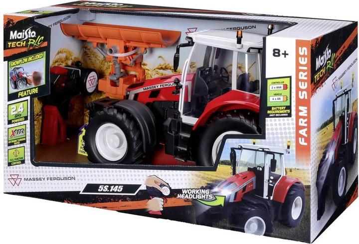 Produktbild Maisto Massey Ferguson Traktor mit Schneepflug