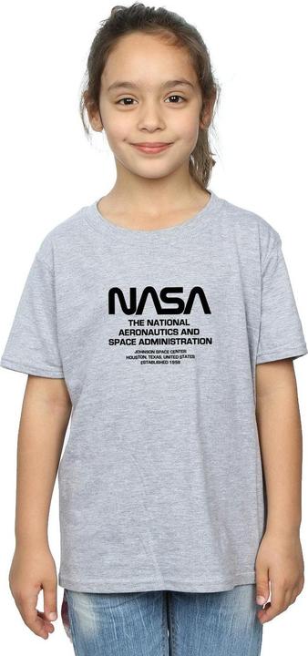 Actual product image Nasa Girls Worm Blurb Cotton T-Shirt (104)