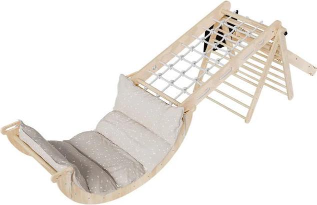 Juskys Kletterdreieck Movario Vielseitiges Indoor-Klettergerüst