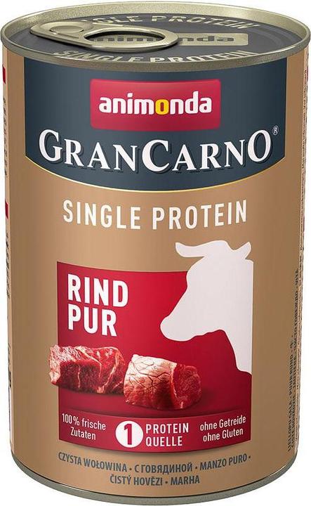 Immagine prodotto animonda GranCarno SINGLE PROTEIN Puro Manzo 400g (Adulto, 1 pz., 400 g)