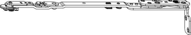 Actual product image Maco DK scissor arm POWER 13V wood FT24 FFB 370-800 mm silver left (217471) (1 pcs.)