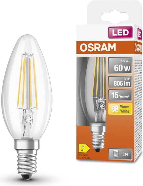 Actual product image Osram Star Classic B (E14, 6 W, 806 lm, 1 x, D)