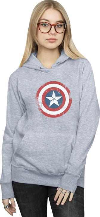 Produktbild Captain America Civil War Distressed Shield Kapuzenpullover (S)