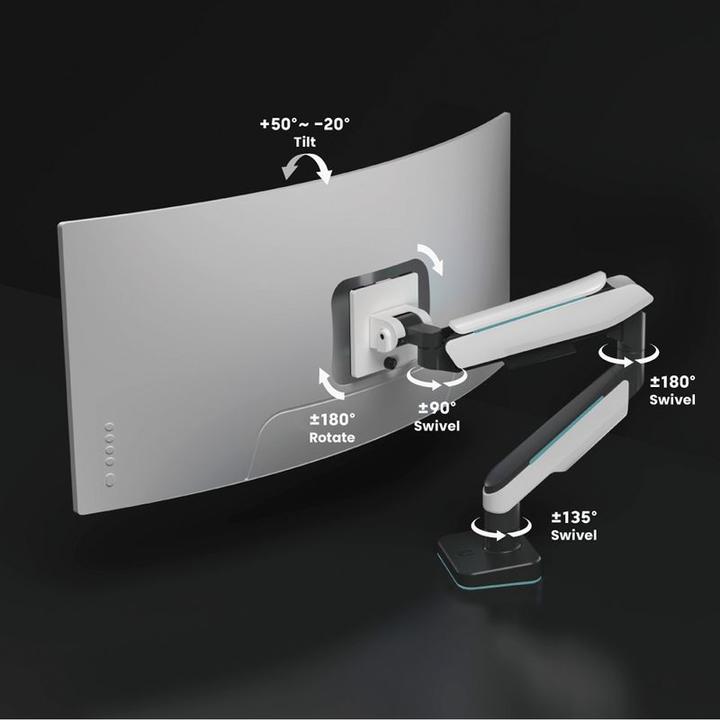 Produktbild Roline Monitorarm (Tisch, 49")