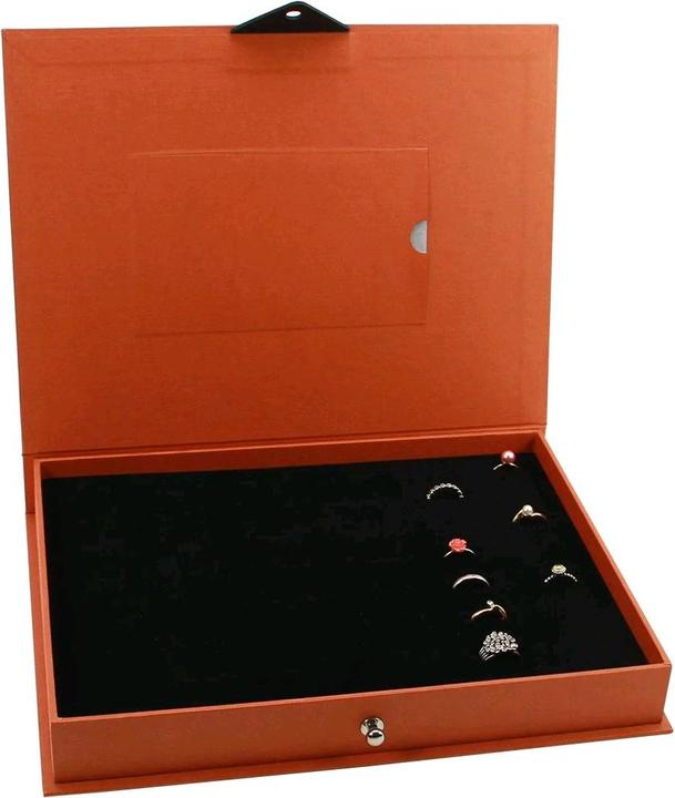 Image du produit Safe orange Cassette à anneaux Leonardo pour anneaux de grande taille