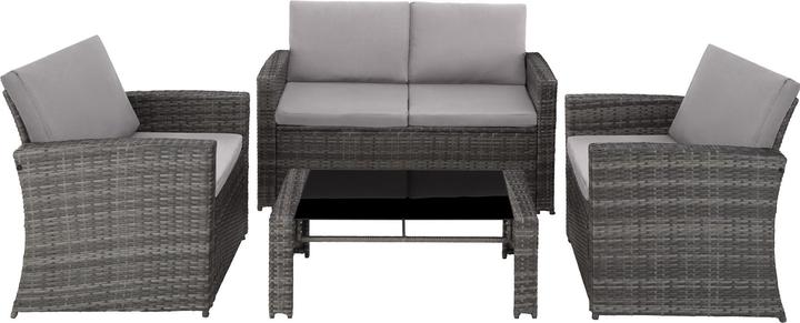 Actual product image tectake Rattan lounge Jesolo (89 cm)