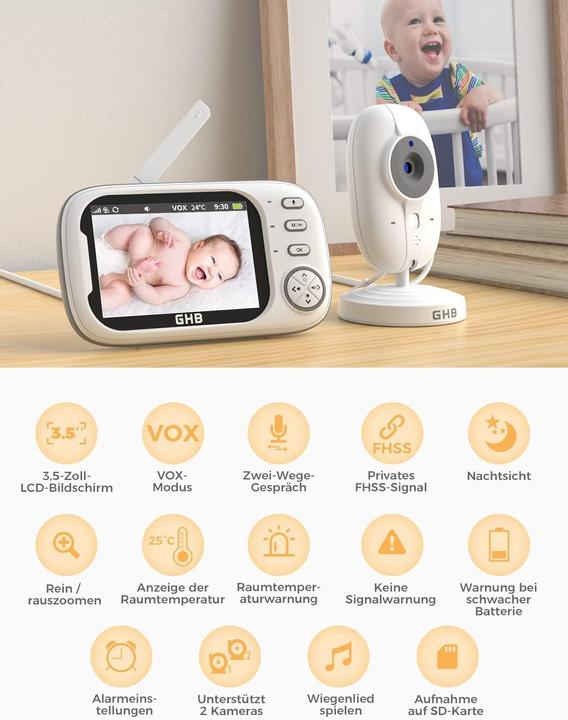 Actual product image GHB Babyphone mit Kamera (Video & Audio)