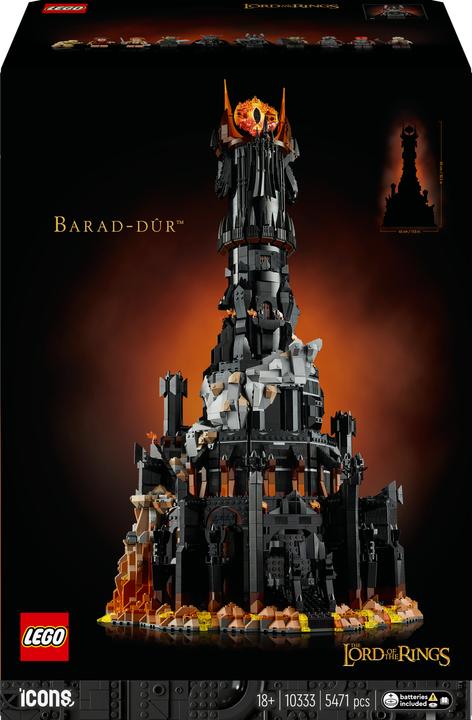 Image du produit LEGO The Lord of the Rings : Barad-dûr (10333, LEGO Icons, LEGO difficiles à trouver)