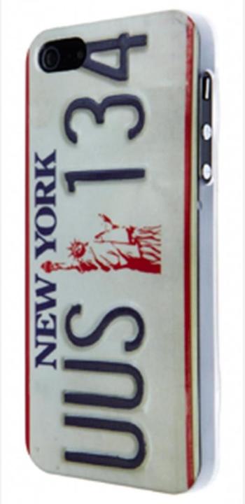 Actual product image Skillfwd Car Plate Hardcase for iPhone 5/5S/SE New York (Apple iPhone SE, Apple iPhone 5, Apple iPhone 5s)