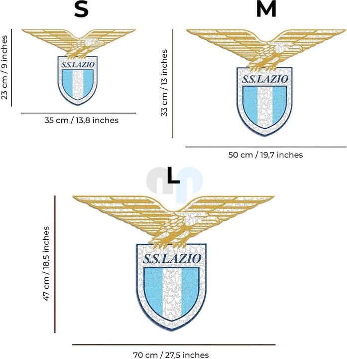 Immagine prodotto Iconic SS Lazio - Logo - Puzzle in Legno Taglia S (150 Pezzi) (150 pezzi)
