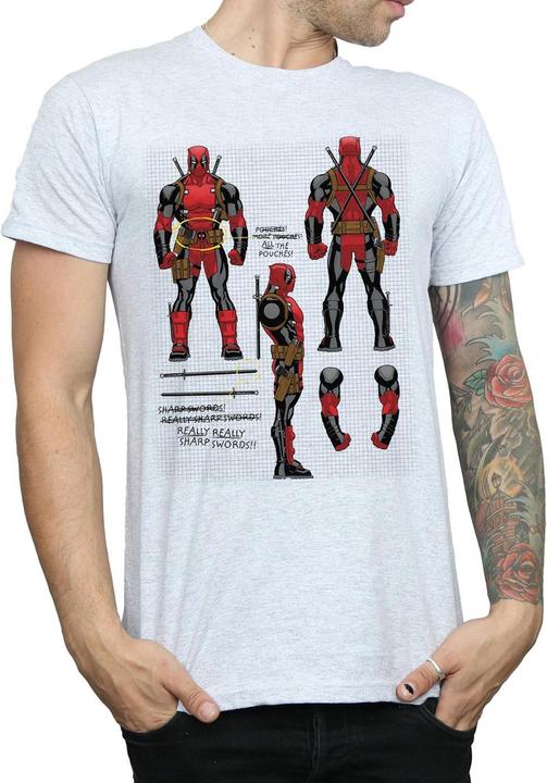 Produktbild Deadpool Action Figure Plans TShirt (L)
