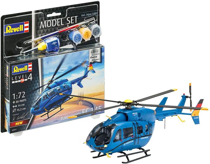 Produktbild Revell 63877 EC 145 Builders Choice Helikopter Bausatz 1:72