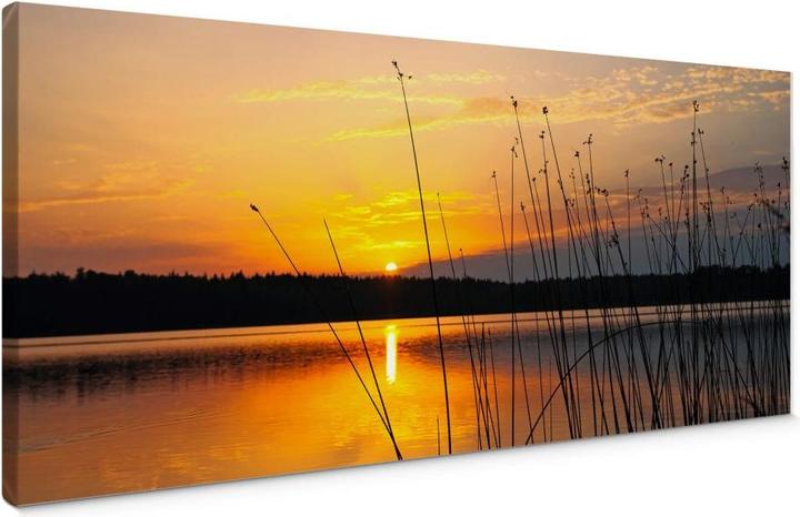 Immagine prodotto Trenddeko Tramonto al lago - Panorama (200 x 80 cm)