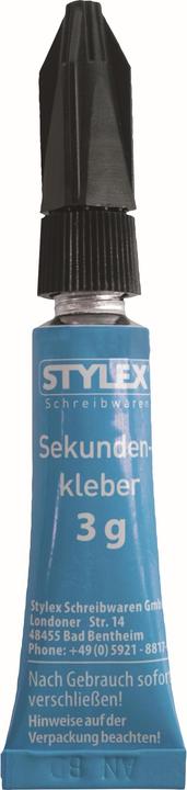 Produktbild Stylex Sekundenkleber, 2St. (3 g, 3 ml)